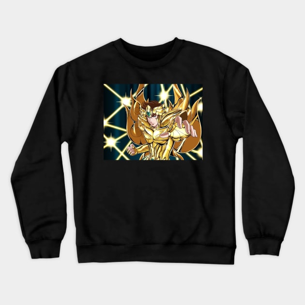 Leo Aioria-God Cloth Crewneck Sweatshirt by Studiokawaii